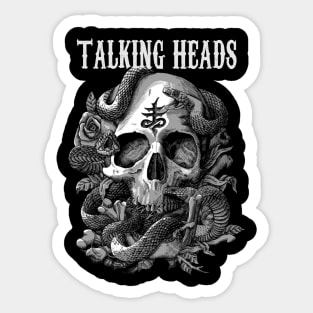 TALKING HEADS BAND DESIGN Sticker